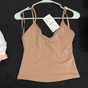Zara Crop Satin Top in Mauve